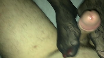 Minha namorada meia-calça footjob footfetish