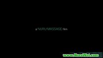 Gorgeous babe gives a Nuru massage 11