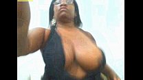 Ebony show BIg tits and big pussy in Webcam
