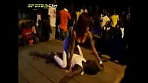 Конголезский танец на коленях