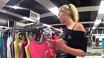 Charming czech cutie gets tempted in the shopping centre and screwed in pov