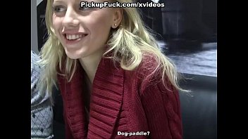 Public fuck with a gorgeous blonde