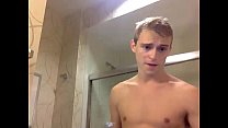 sexy twink taking a shower on webcam - sexyladcams.com