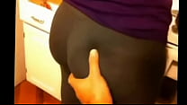 Buttocks in Tights Groped