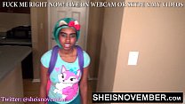 Cheating Black Student Sheisnovember Sneaking Out Of Classes, Caught lying To Her Stepfather, She is Made To Ride How Hung Cock Reverse Cowgirl After Giving An Eye Contact Blowjob, While Half Naked on Msnovember