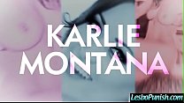 (Karlie Montana & Karina White) Des lesbiennes coquines se punissent avec un gode sexuel film-23