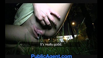 PublicAgent Sexy brunette loves my charm and money.