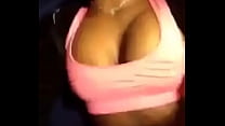 Ebony teen with perfect tits