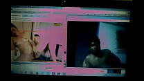 Deshi pareja mostrando tetas en Facebook video chat