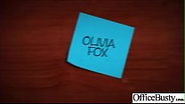 (Olivia Fox) Chica sexy caliente con grandes tetas redondas en acto sexual en la oficina clip-24
