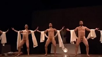 men dancing naked