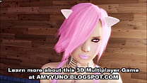 Linda sumisa adolescente 3D se lo toma anal en un mundo de juegos virtual!