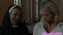 Lesbian girlfriend gives into oral temptation