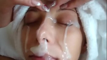 Ex namorada filmada com porra grossa no rosto