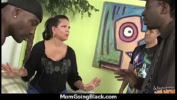 Mature Mom barely takes 10 inch Black Cock 24