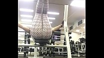 Hot English teacher working out and showing off her cute ass