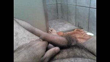 jack off in the bathroom