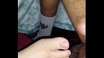 Zehen Füße Fußfetisch Sperma