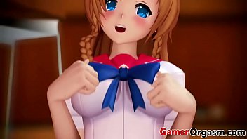 GamerOrgasm.com | Ragazza teenager adorabile di Hentai 3D