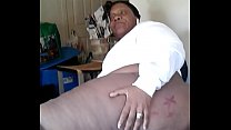 Big Mamma Aunt Dee showing All Dat Phat Juicy Plumped Ass &  Hairy Phat Pussy