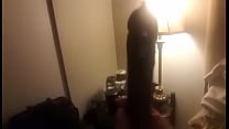 Chubby ts playing with dildo