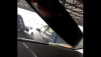 My sexy blonde wife getting fucked by stranger in the car vid 2