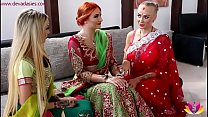 Cerimônia de noiva indiana antes do casamento