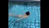 She swims