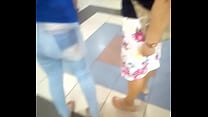 hot walking in the mall