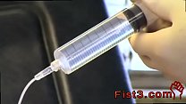 Fat obese gay men fist fucking First Time Saline Injection for Caleb