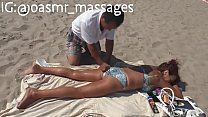 Зрелый русский массаж всего тела на пляже