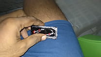 Cumming in condom parte 1