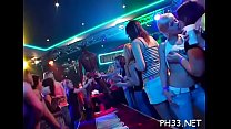 Yong girls in club are fucked hard by older mans in arse and puss in time