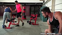 HotHouse Ryan Rose Cumshot For 2 Of His Boys At The Gym