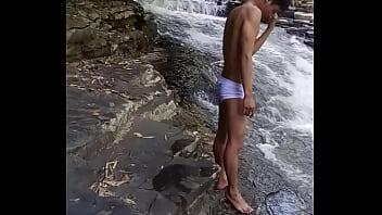 Fuck by the waterfall