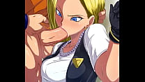 android 18 face fuck by krillin