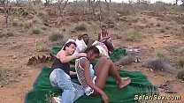 real african safari groupsex orgy in nature