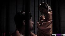 Watch these two strangers Eliza Jane and Ryan Driller was locked up in a cell and fucked each other to get their freedom.