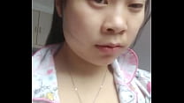 Китайская девушка на 4-м месяце беременности обнаженная и красивая