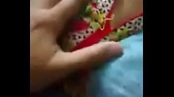 Desi girl pressed boobs by boyfriend