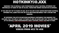 2019年4月HOTKINKYJOサイトのニュース極端な肛門脱出、ディルド＆フィストファック