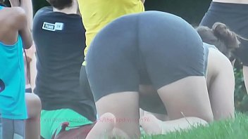 Hot Chick With A Sweaty Ass Does Yoga