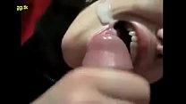 Girlfriend velvet mouth taking cumshot