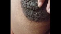 Ebony Mom groping big tits