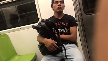 Chacal touche le coq dans le métro mexique