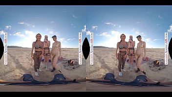 Naughty America - VR, ты можешь трахнуть 3 телочек в пустыне