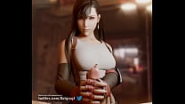 「Tirado por Tifa」 por BulgingSenpai [Final Fantasy 3D Porn]