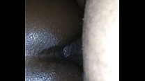 Up close bent over stroking my dick in the pussy and ass