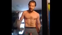 Rough Hairy Stud works all his muscles- RoughHairy.com