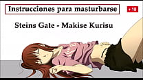 JOI hentai en español con Kurisu de Steins Gate, un experimento especial.